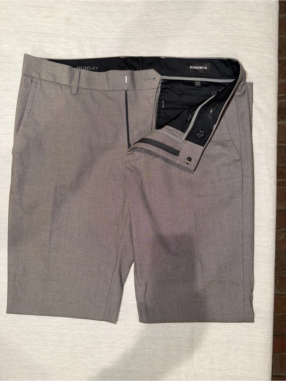 Bonobos Weekday Warrior Dress Pants – Grey “Monday” – Size 32x32 - Picture 4 of 10